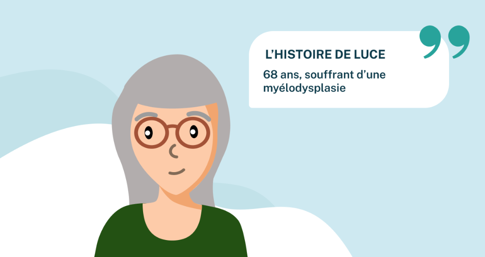 L’histoire de Luce, 68 ans, souffrant d’une myélodysplasie
